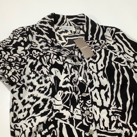 Chico’s 0 Zenergy Neema animal print dress size small NWT - Picture 10 of 15